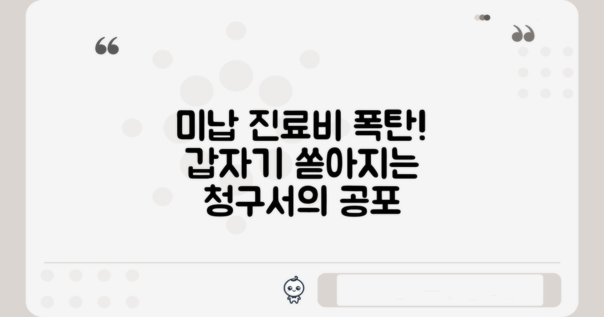 미납으로 인한 진료비 폭탄