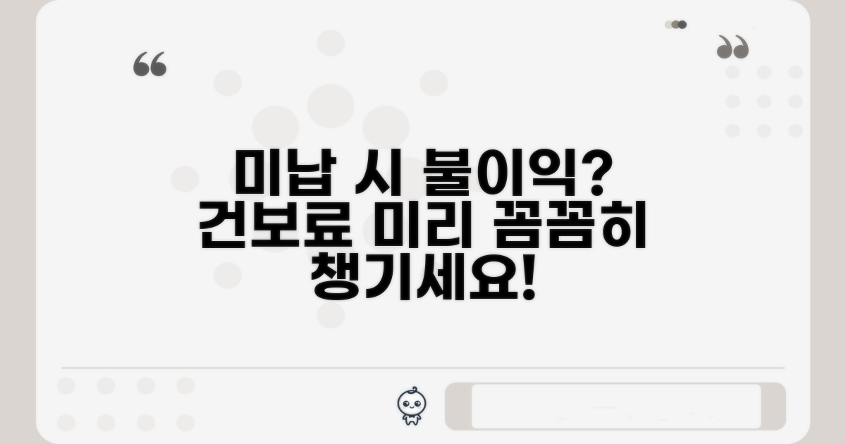 건강보험료 미납, 미리 대비하세요