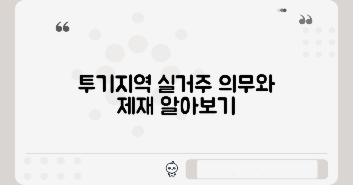 투기지역 실거주 의무와 제재