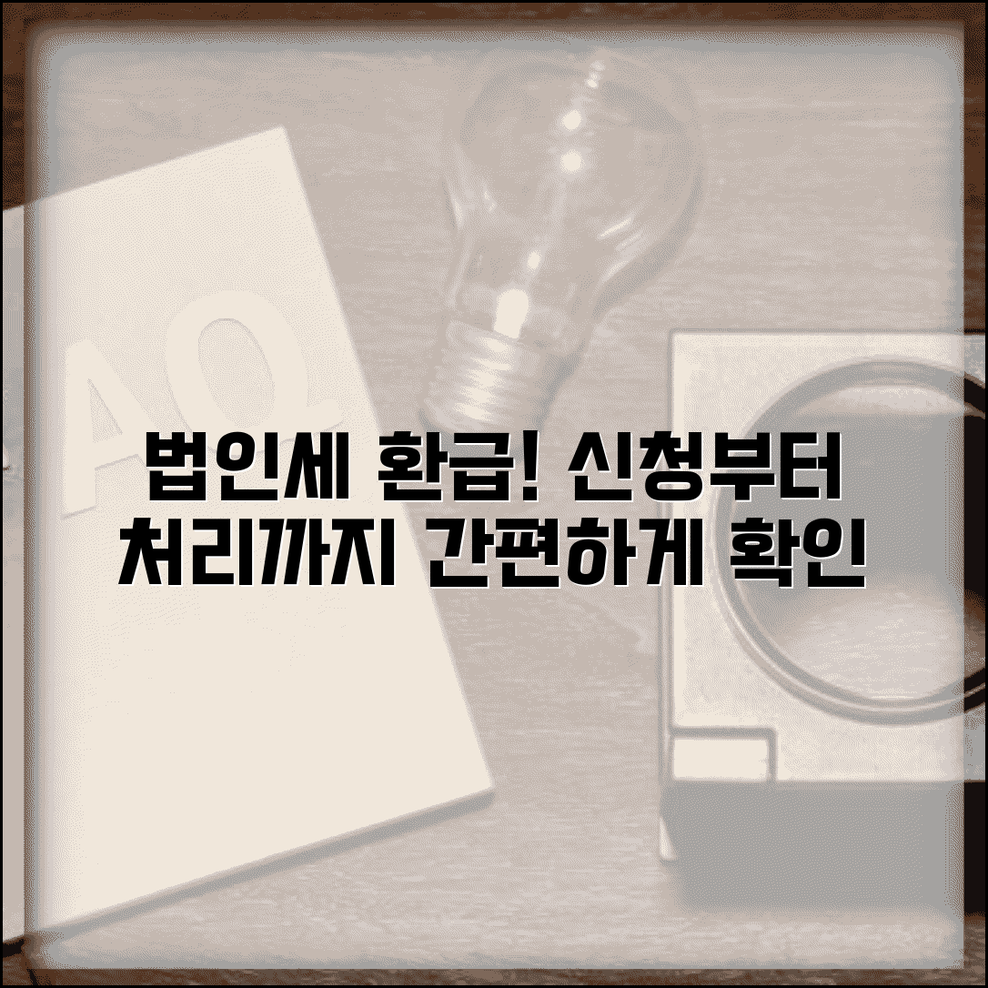 법인세금환급 절차 | 법인세 환급금 신청과 처리 과정