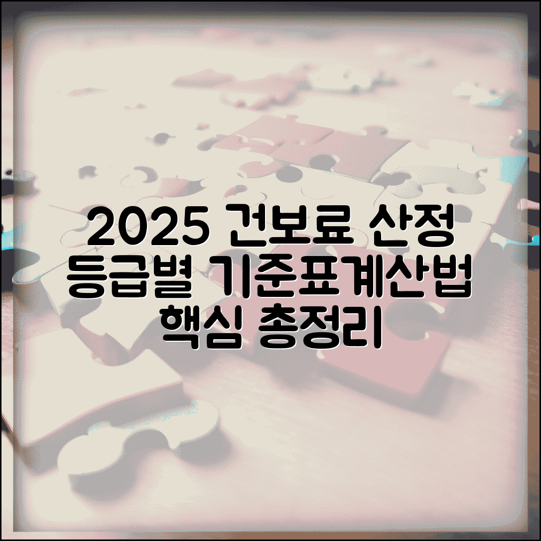 건강보험료 산정기준표 2025 | 건보료 등급별 기준표와 계산법