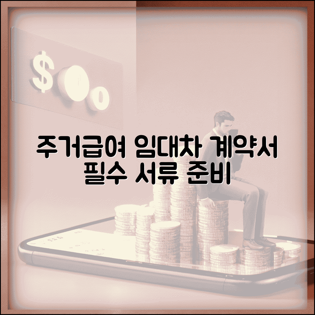 주거급여 임대차계약서 | 필요 서류 | 계약서 준비사항