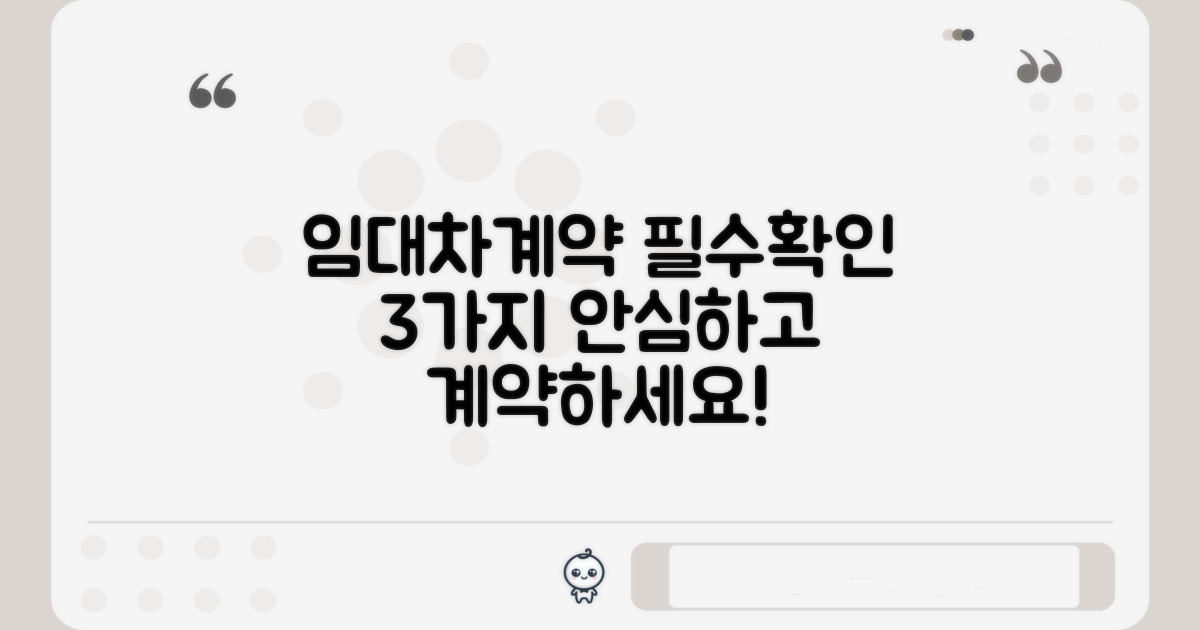 임대차계약서 필수 확인 항목