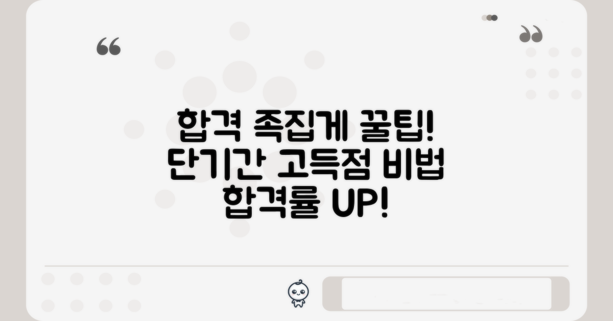 합격률을 높이는 학습 팁