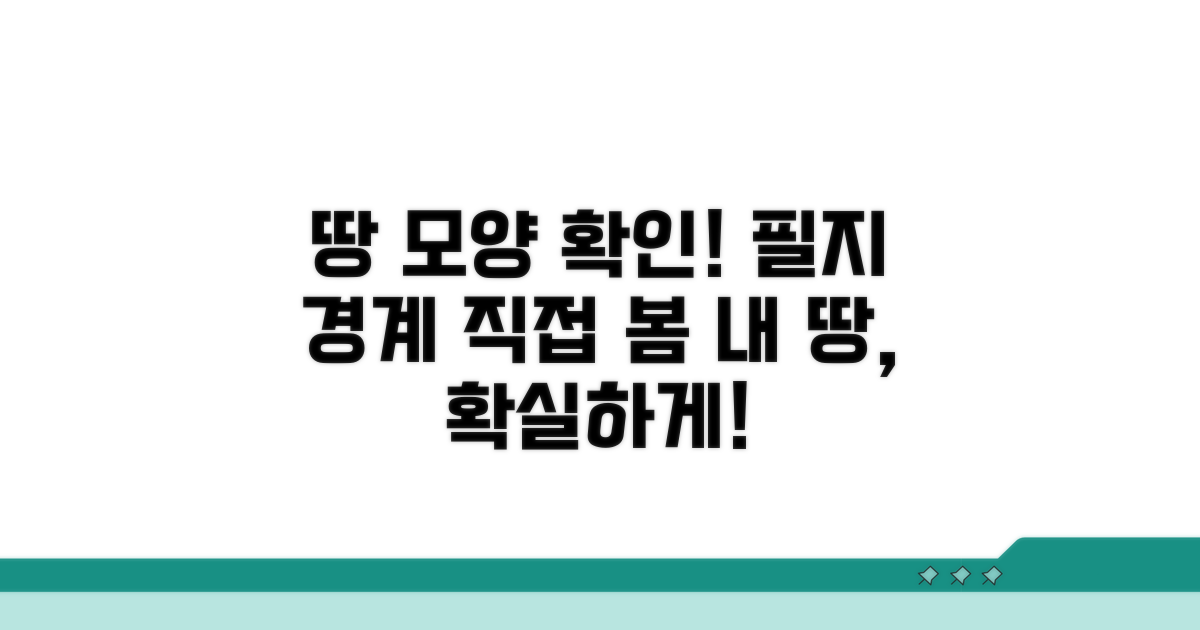 필지 경계, 땅 모양 직접 확인하기