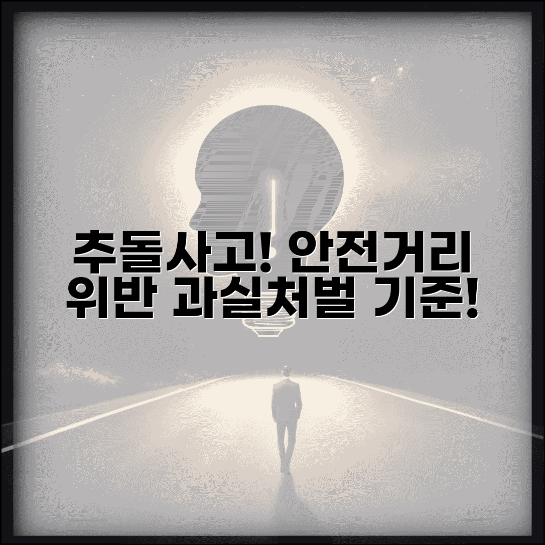안전거리 미확보 사고 | 추돌사고 안전거리 위반 과실비율과 처벌 기준