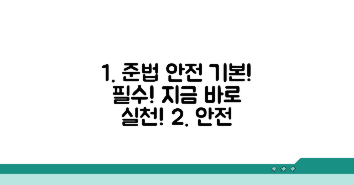 법규 준수와 안전 의식 함양