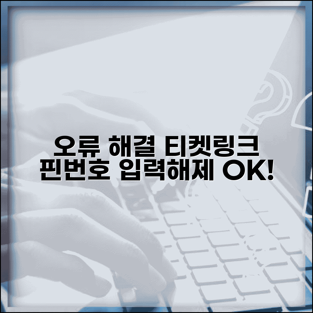 티켓링크 핀번호 입력 오류 | 티켓링크 핀번호 해제 설정