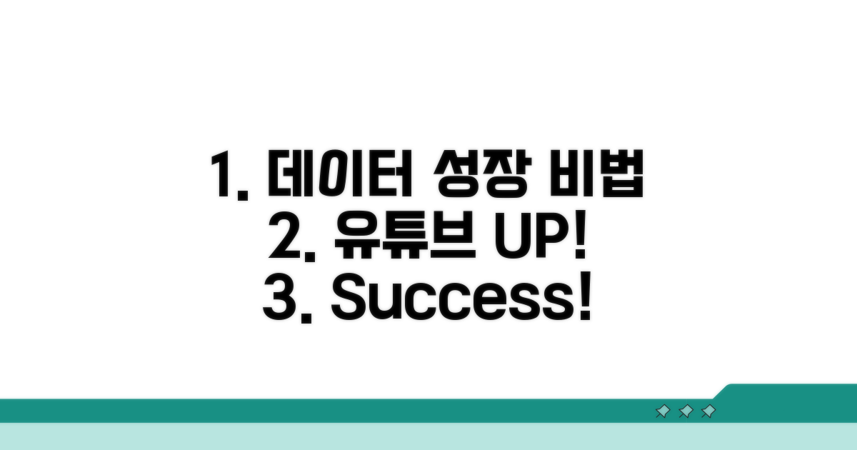 데이터 기반 유튜브 성장 비법
