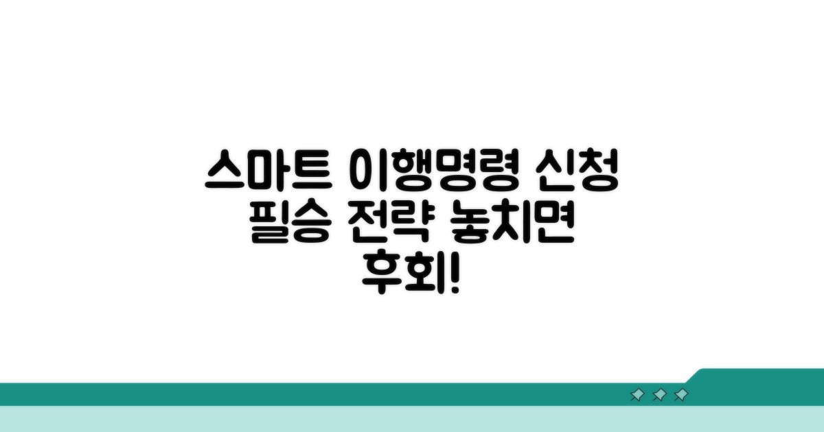 스마트한 이행명령신청 전략