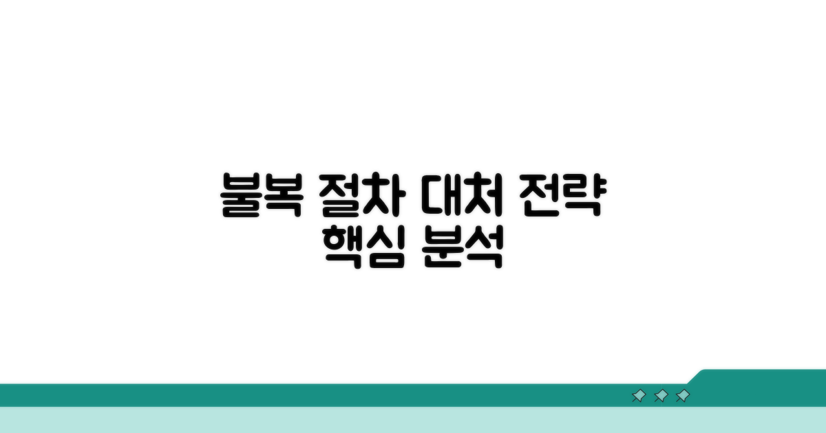 불복 절차 및 대처 전략