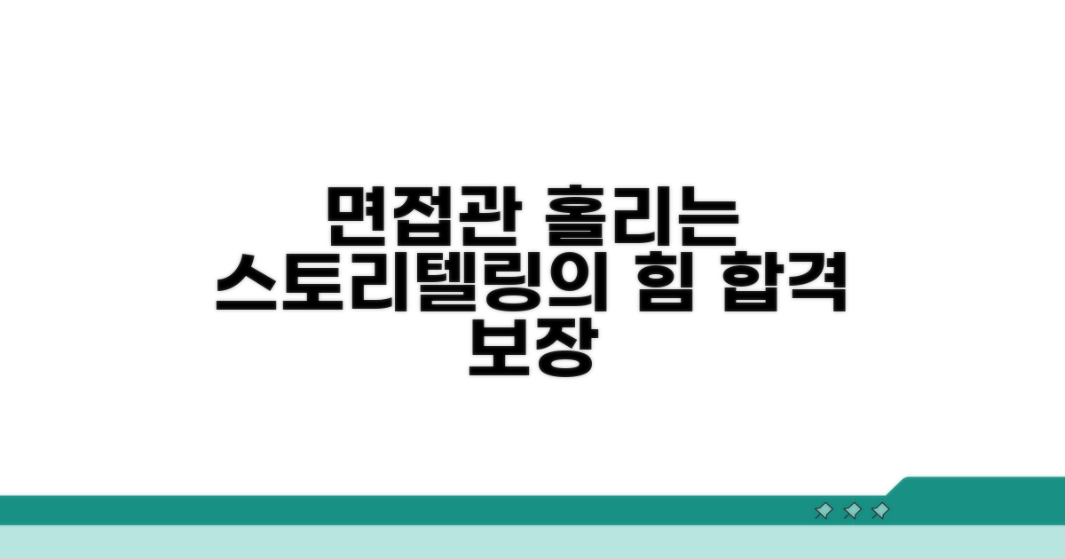 면접관을 사로잡는 스토리텔링