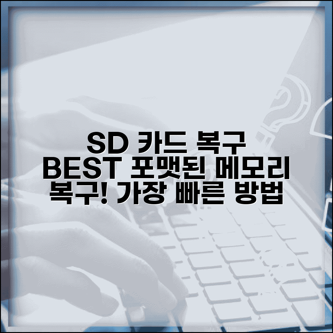 SD 카드 복원 프로그램 순위와 포맷된 메모리카드 복구 방법