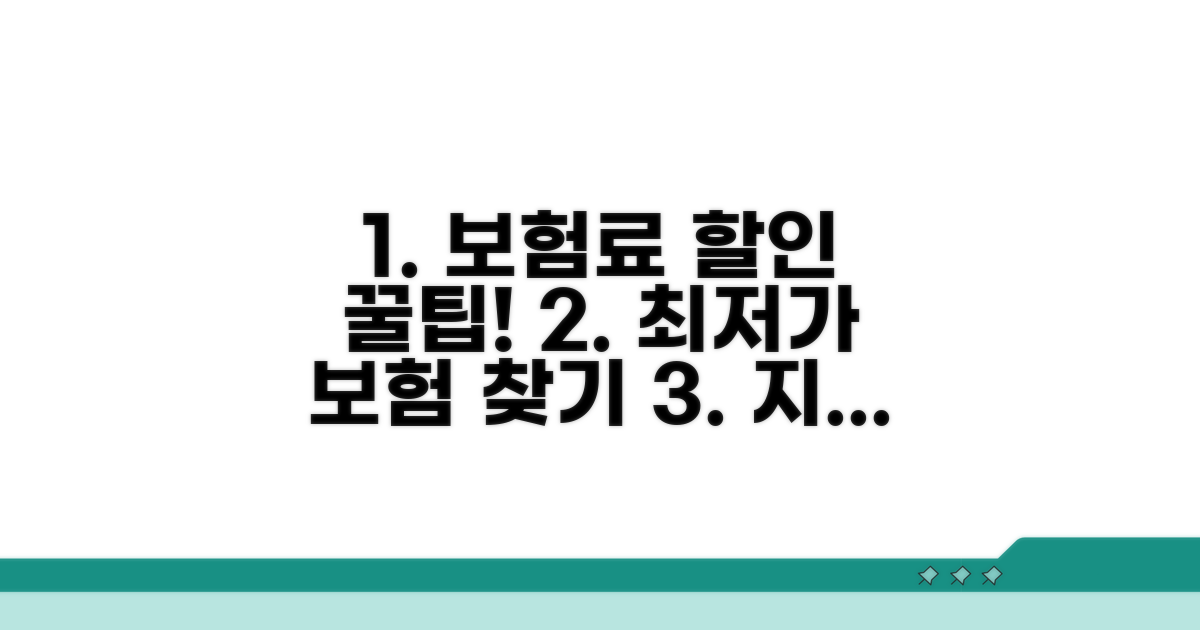 보험료 할인 받는 방법