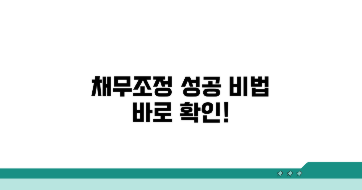 채무조정 성공을 위한 실전 꿀팁