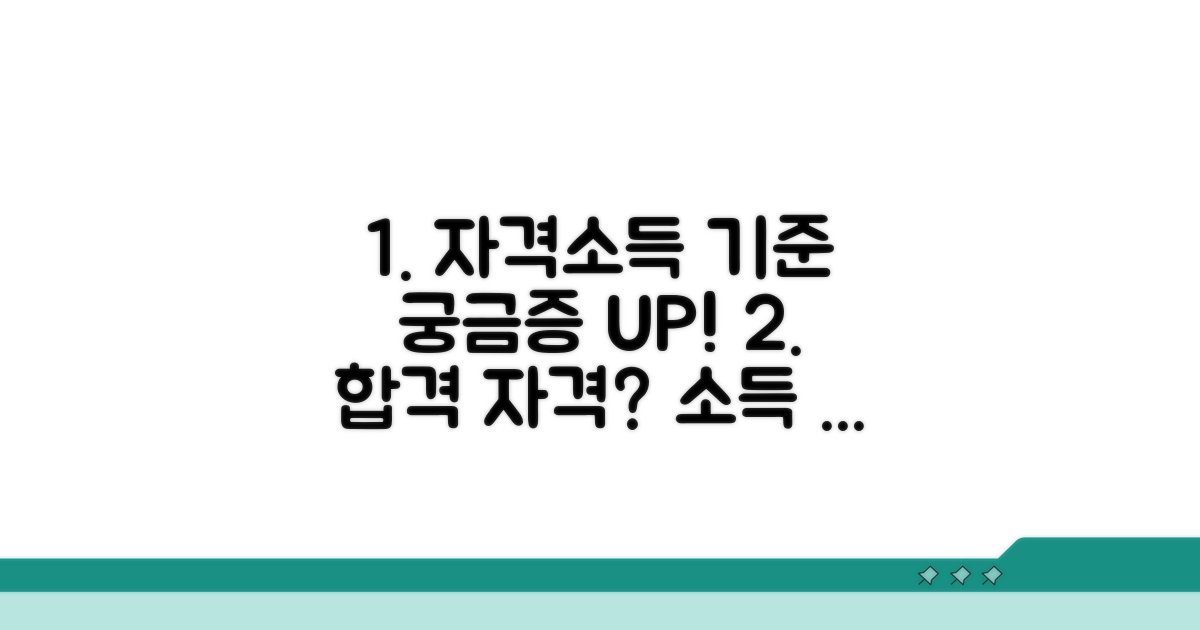 자격 요건과 소득 기준 상세 분석