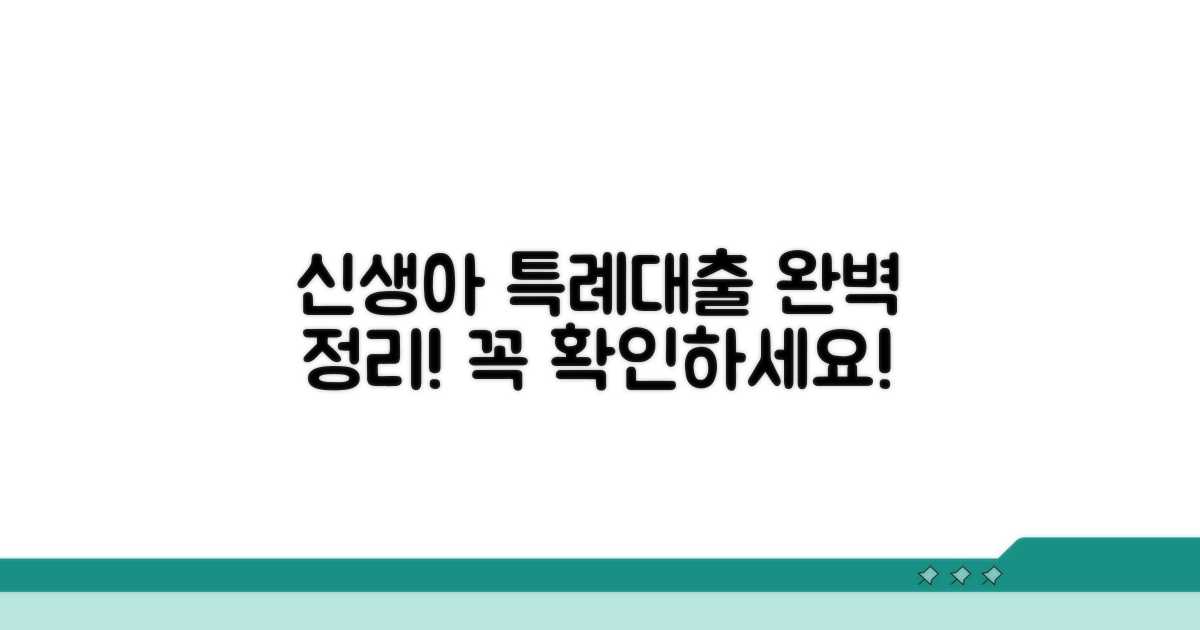 신생아 특례 대출 조건 완벽 정리