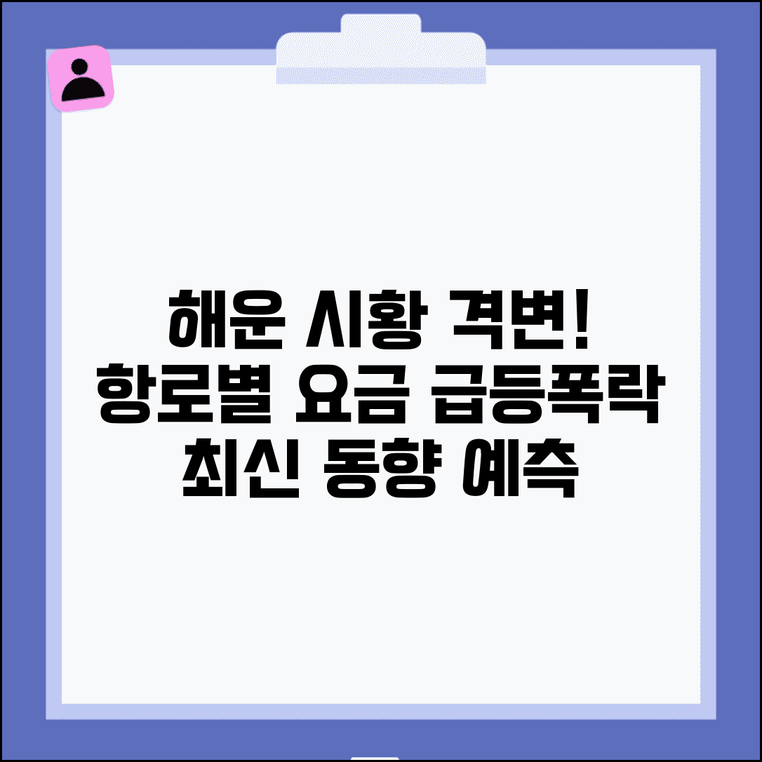 해상 운임 최신 동향 분석 | 글로벌 항로별 요금 변동 및 전망, 최신 정보와 예측 | 해운 시황 비교