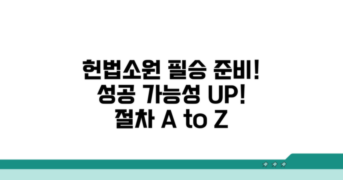 헌법소원 선택 시 준비 사항과 절차