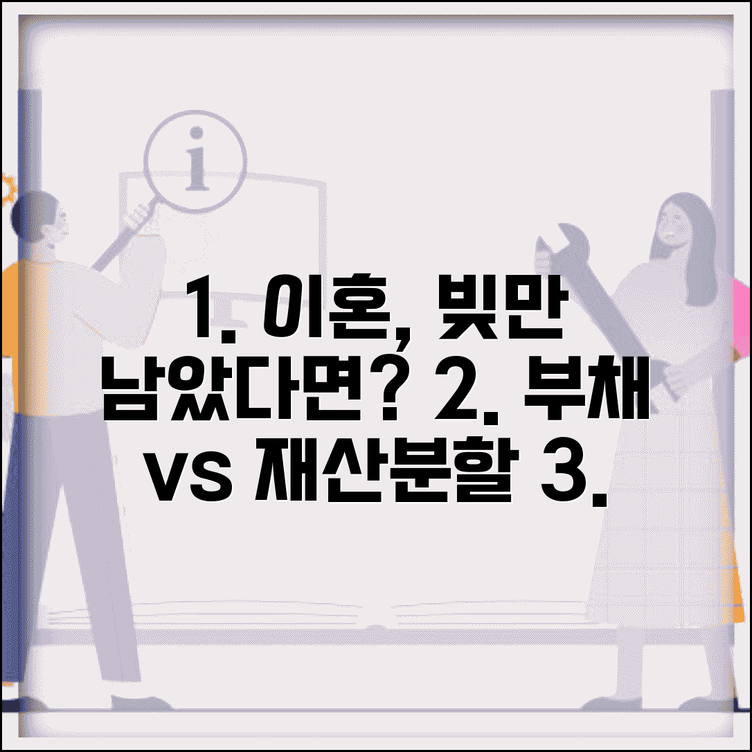이혼 시 빚만 남으면 어떻게 하나요 | 이혼 시 부채, 재산분할, 처리 방법 총정리