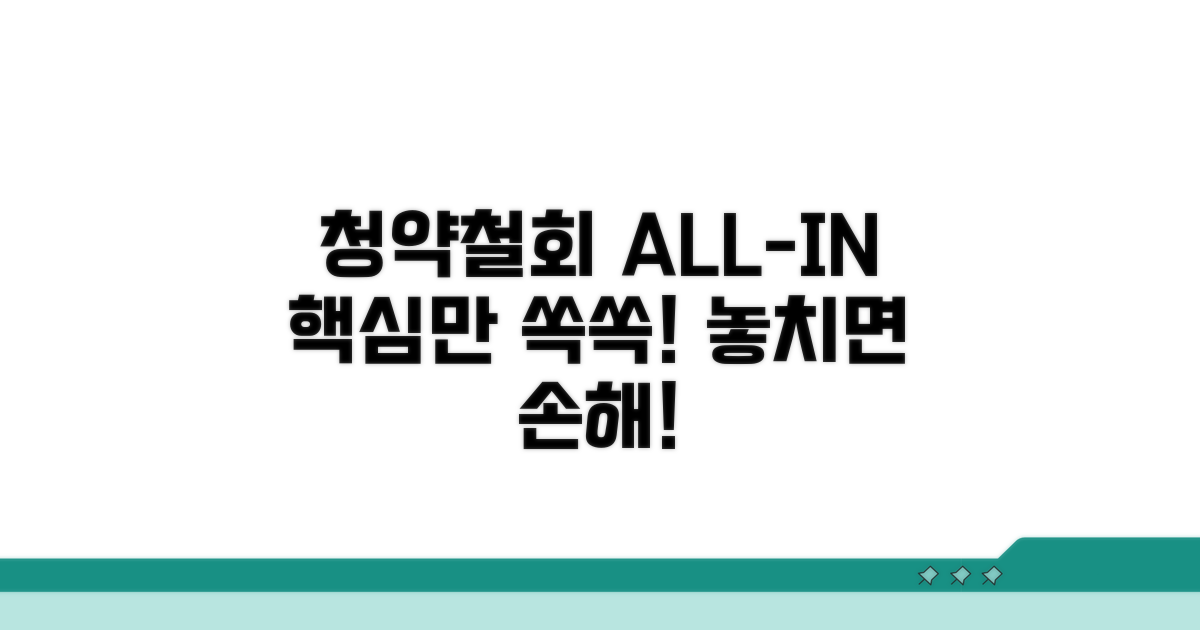 청약철회 핵심 정보 총정리