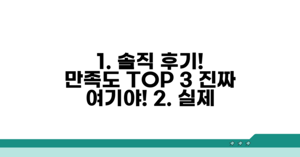 실제 후기: 만족도 높은 곳은?