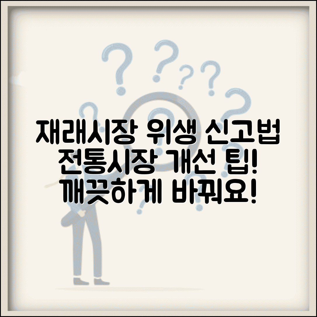 재래시장 위생 불량 신고 방법 | 전통시장 비위생 환경 개선 팁 총정리