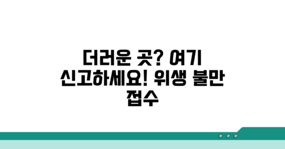 비위생 환경, 어디에 신고해야 할까?