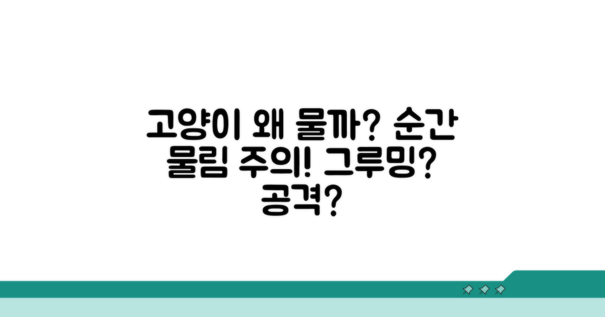 고양이 무는 이유, 왜 그럴까요?