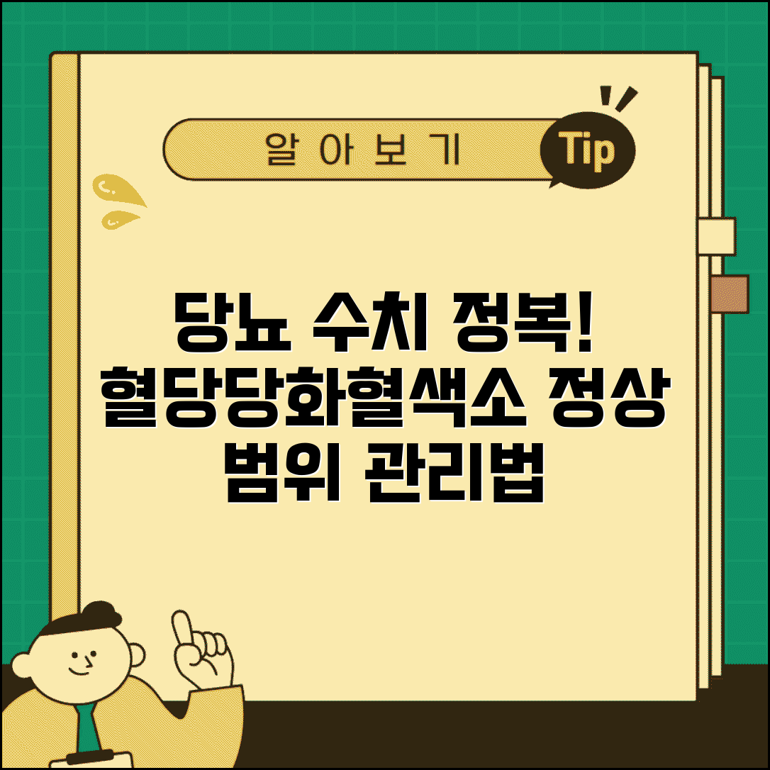 당뇨 수치 이해하기 | 혈당, 당화혈색소 정상 범위와 관리법 총정리