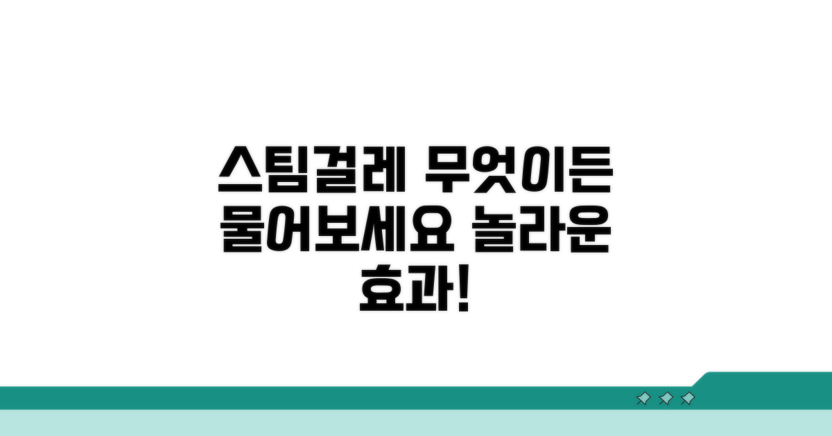 스팀 걸레 효과, 무엇이든 물어보세요