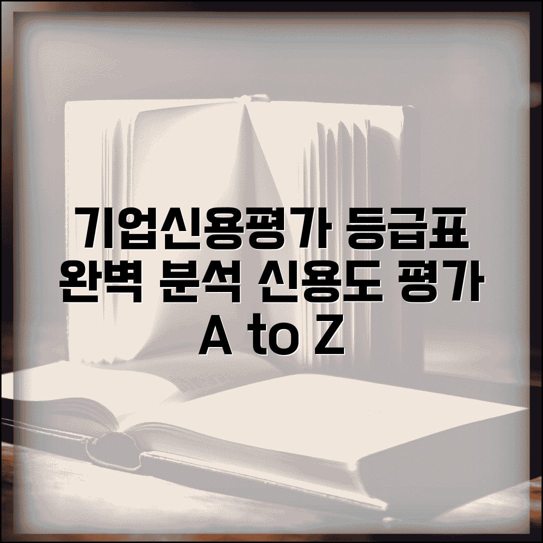 기업신용평가등급표 분석 및 회사 신용도 평가 기준 | 종류별 해석과 활용법 총정리