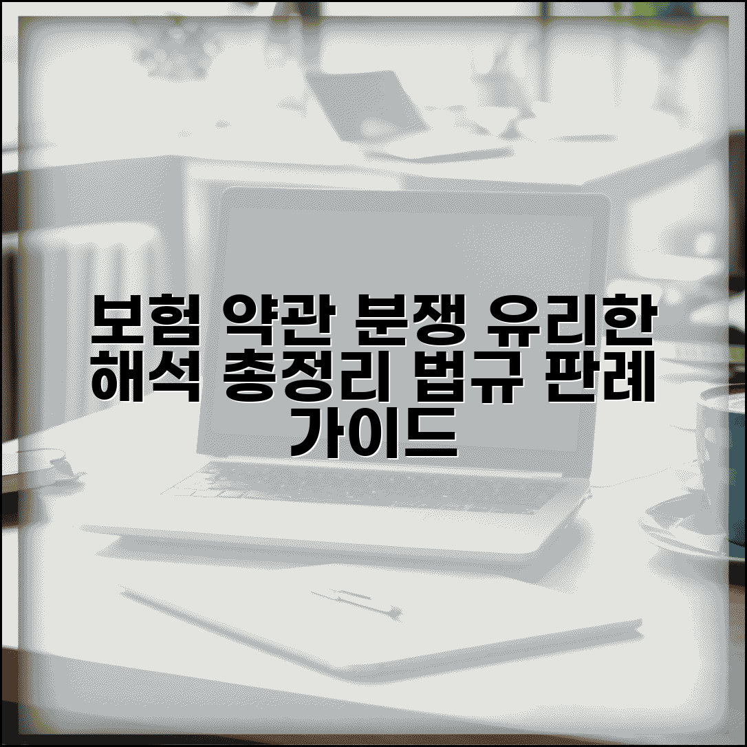 보험 약관 해석 분쟁 해결 | 유리한 해석 방법, 관련 법규 및 판례 총정리