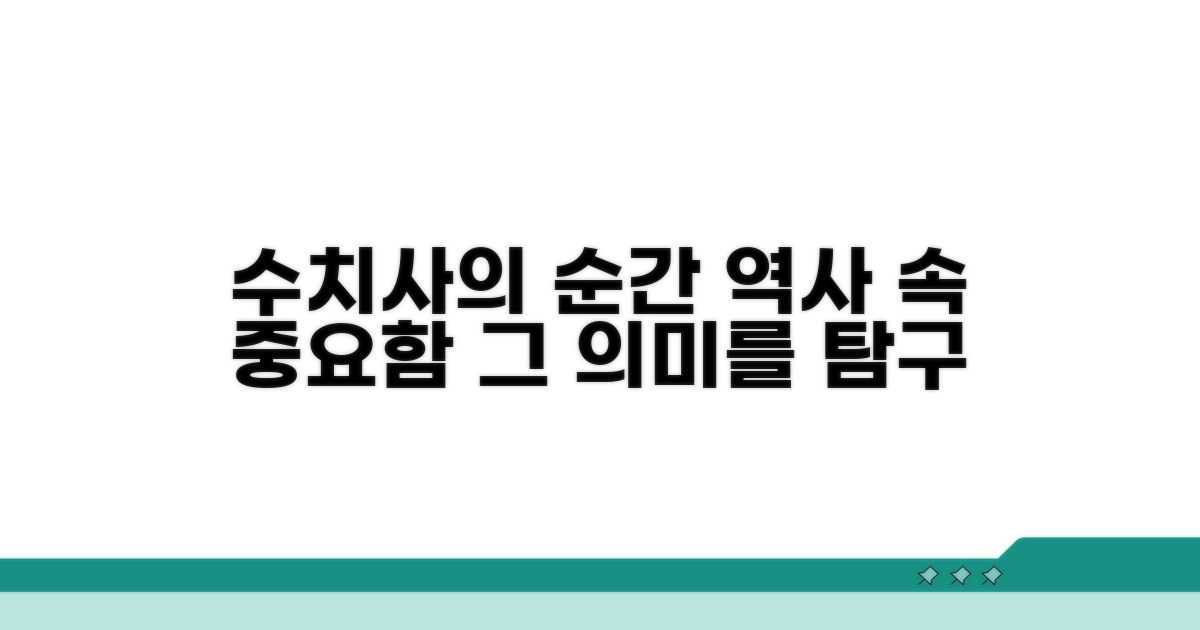 수치사의 역사적 순간과 의미