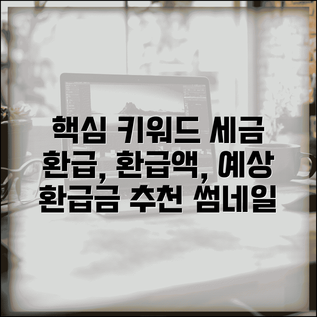 환급액 계산법 | 세금 환급액 계산과 예상 환급금 확인