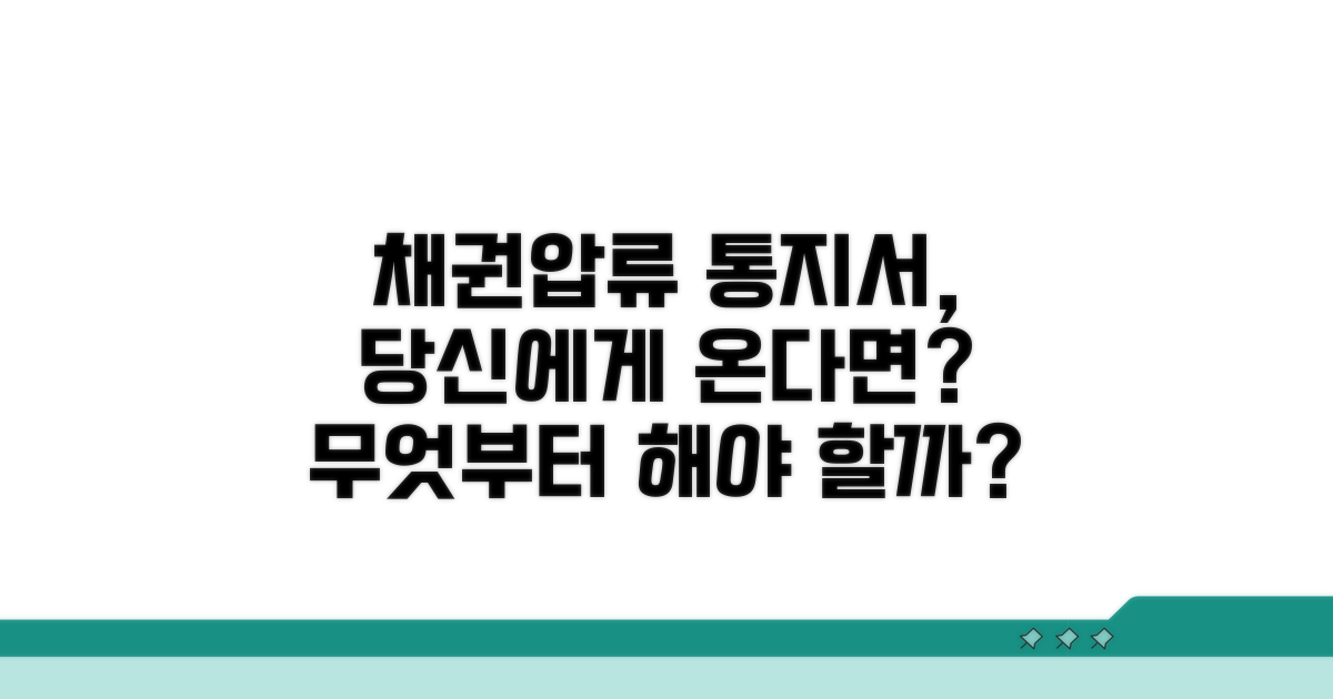 채권압류 통지서, 이게 뭘까?