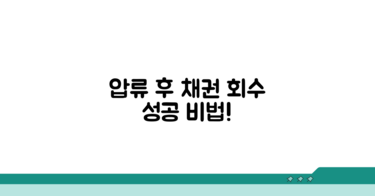 압류 후 성공적인 채권 회수 팁