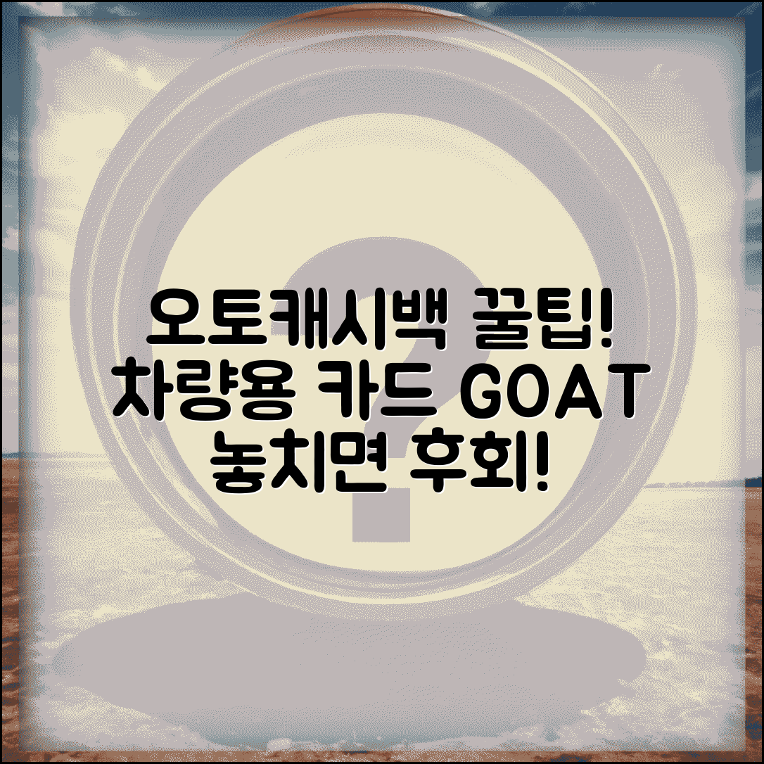 오토캐시백 최대활용법 | 자동차 관련 캐시백 카드 완벽비교