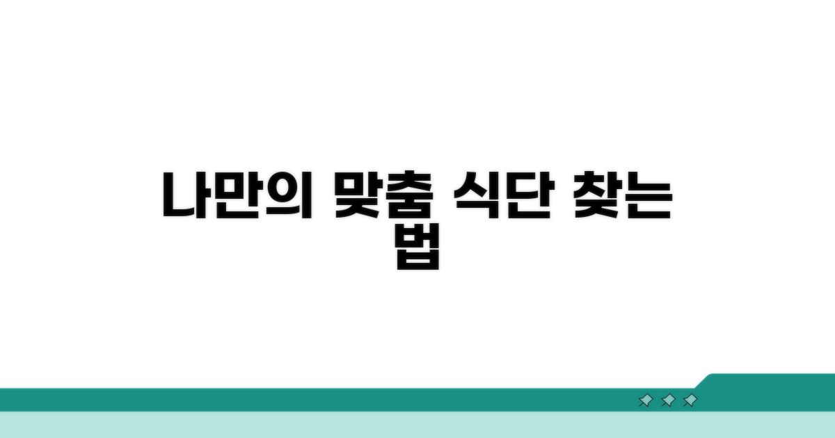 나에게 맞는 식단과 식사법