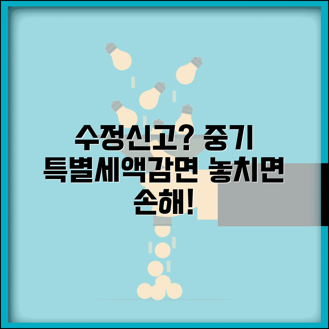 수정신고 중소기업특별세액감면 | 중소기업 세액감면 수정신고