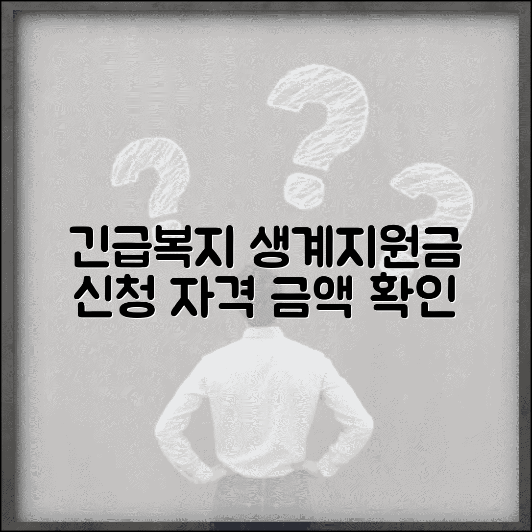 긴급복지 생계지원금 | 긴급생계지원 신청자격과 지원금액