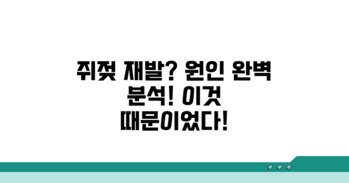 쥐젖 재발 원인 완벽 분석