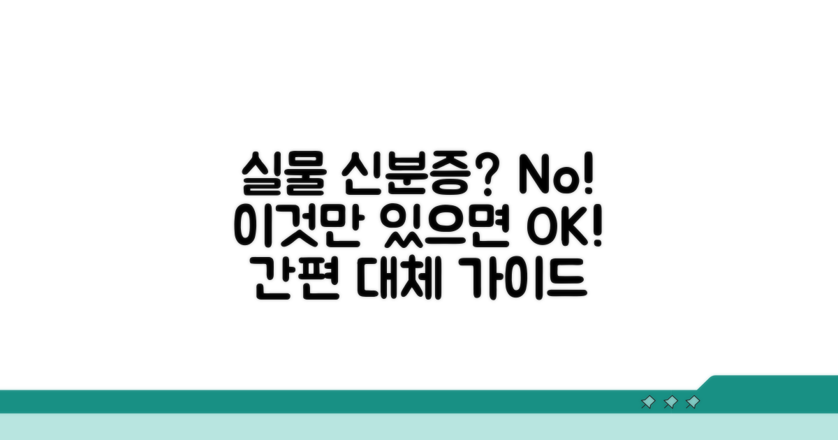 실물 신분증 대체 방법 안내