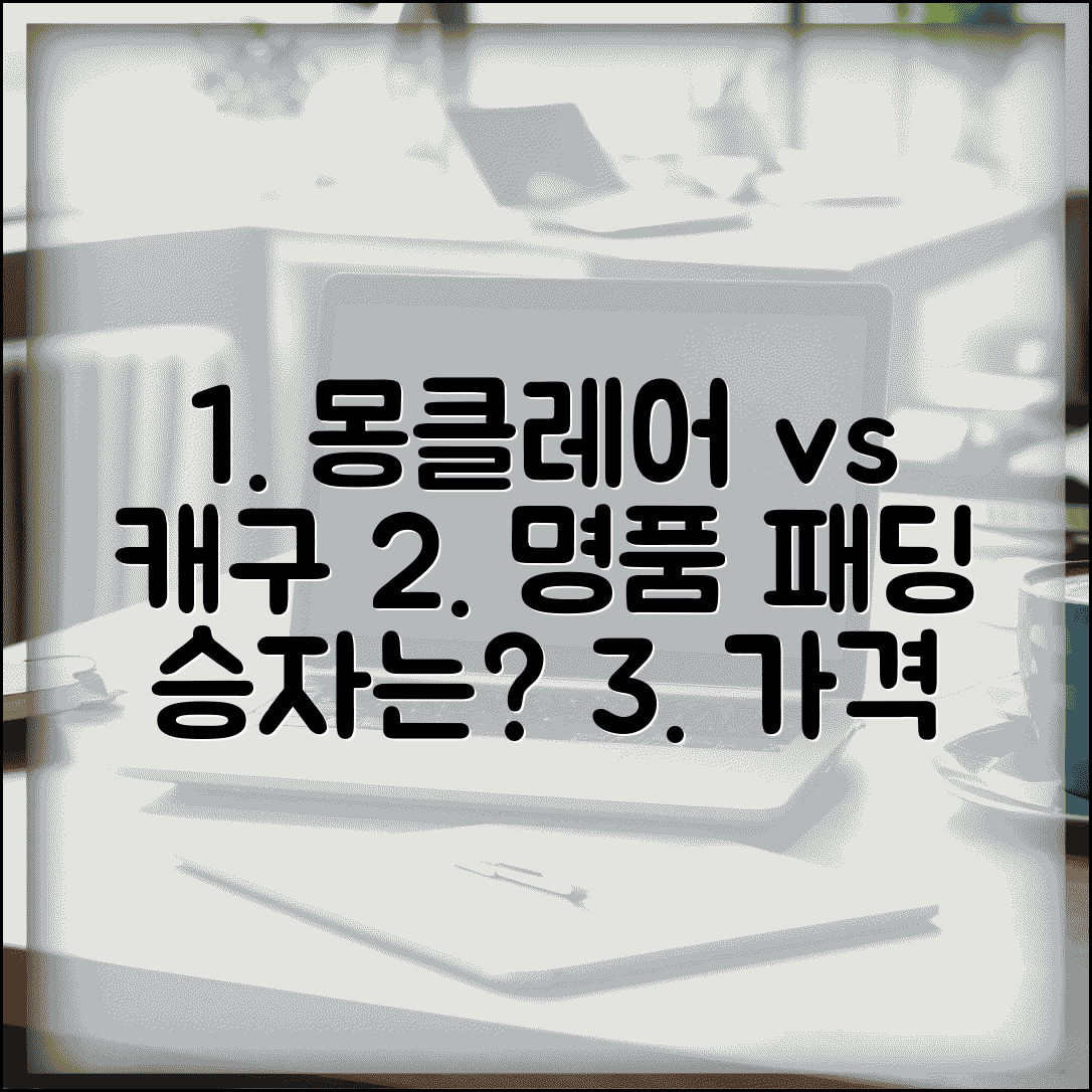명품 패딩 추천 브랜드 몽클레어 vs 캐나다구스 | 명품 다운 패딩 가격