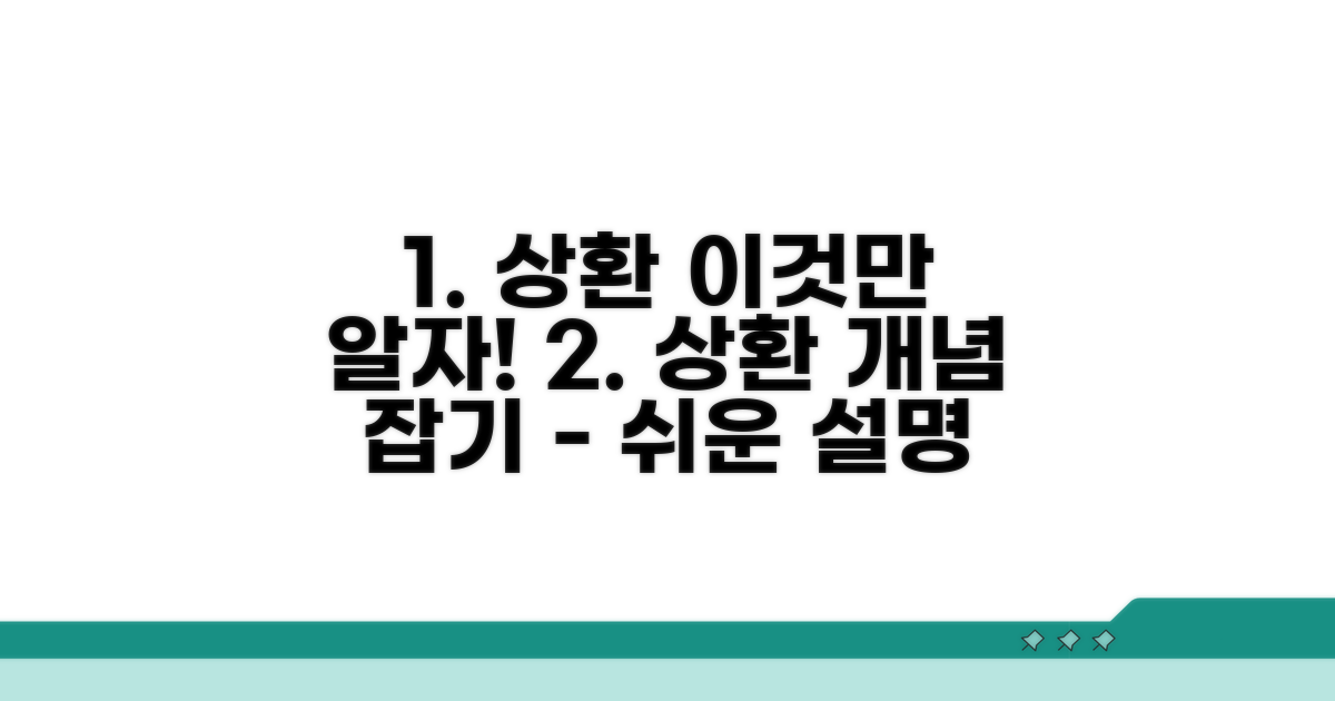 상환, 기본 개념과 정의