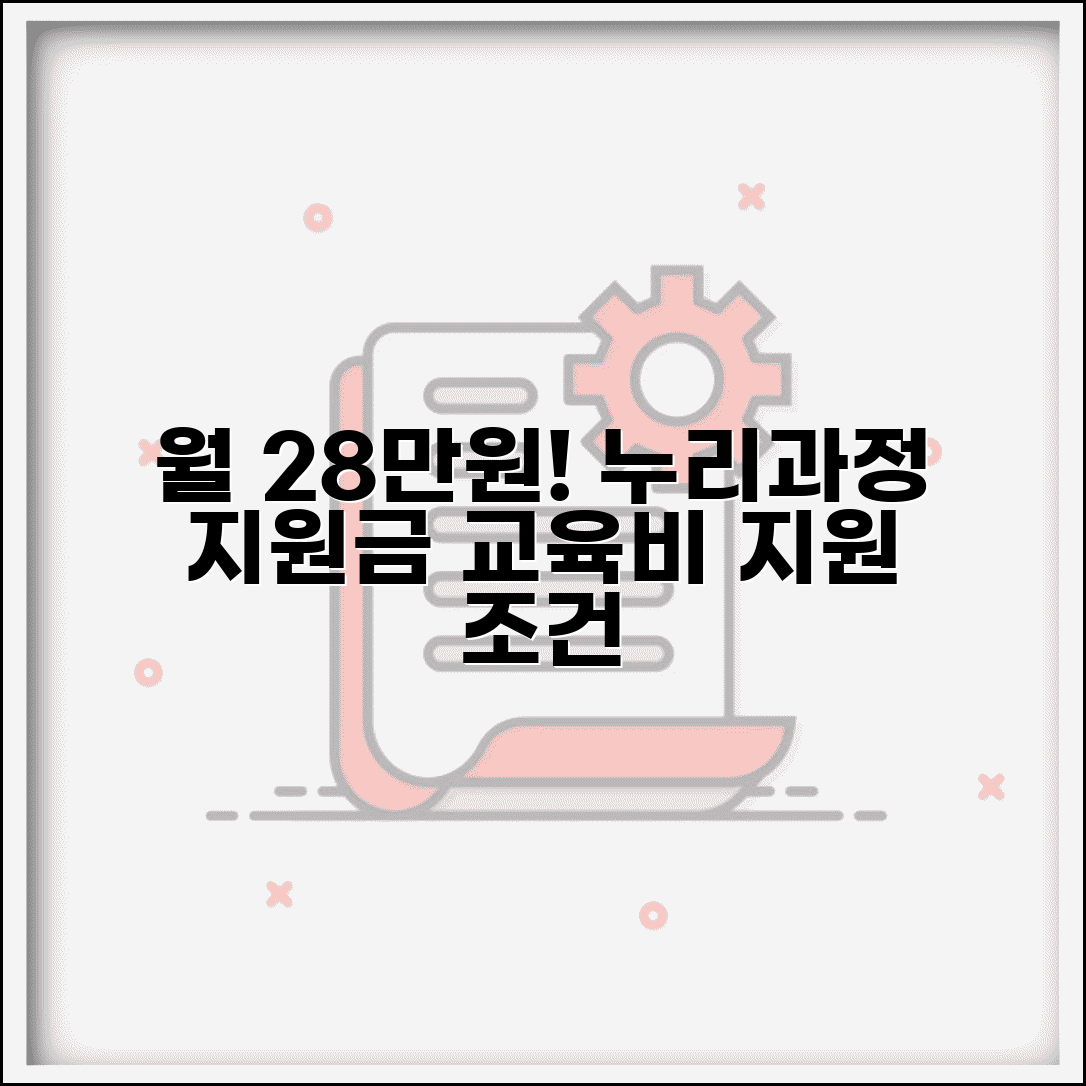 유치원 누리과정 지원금 월 28만원 | 유치원 교육비 지원 대상 조건