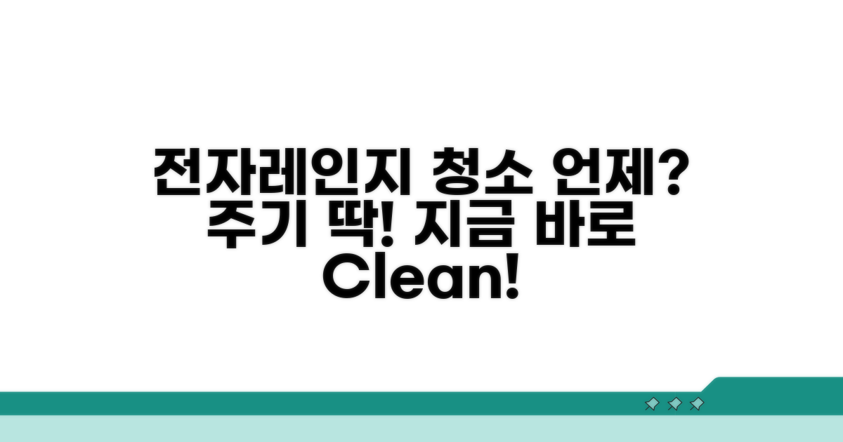 전자레인지 청소 주기, 언제 해야 할까?