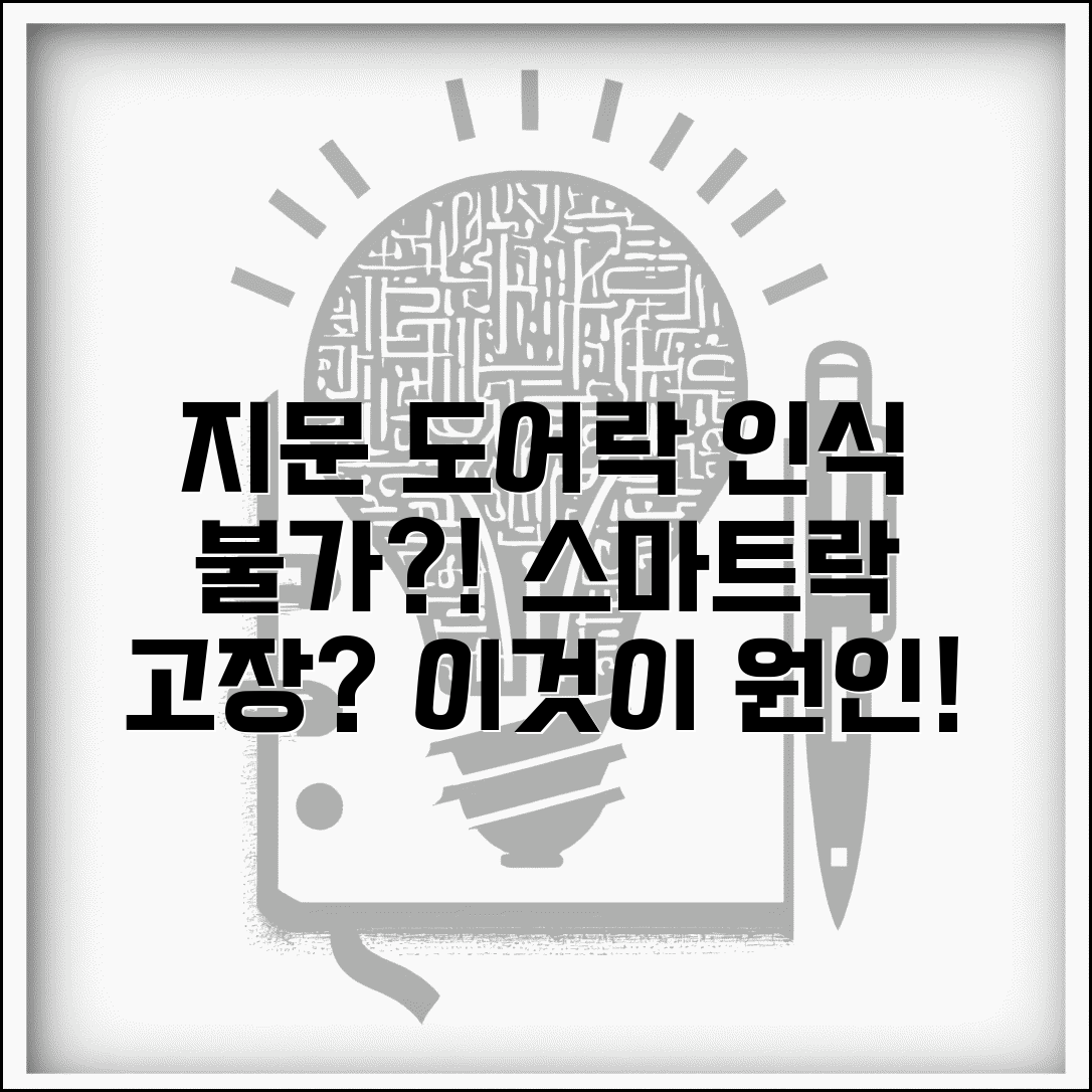 스마트 도어락 지문 인식 오류 | 지문 도어락 인식 실패