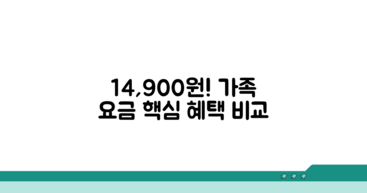 가족 요금 14900원 혜택 비교