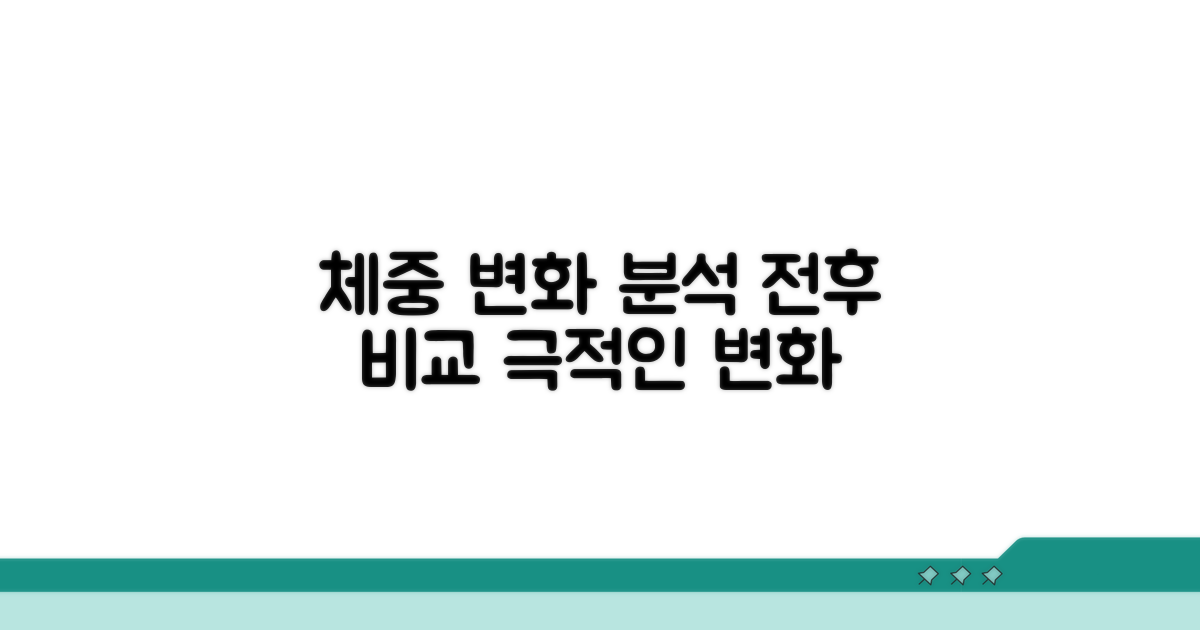 체중 변화 상세 분석